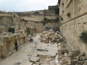 Some of the Temple Mount stones cast down by the Romans in 70AD
